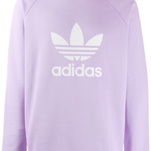 Adidas Trefoil Crew Unisex Sweater - Purple Glow - Picture 3 of 5